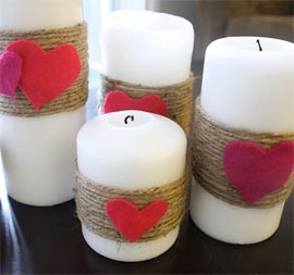 Velas  San Valentin